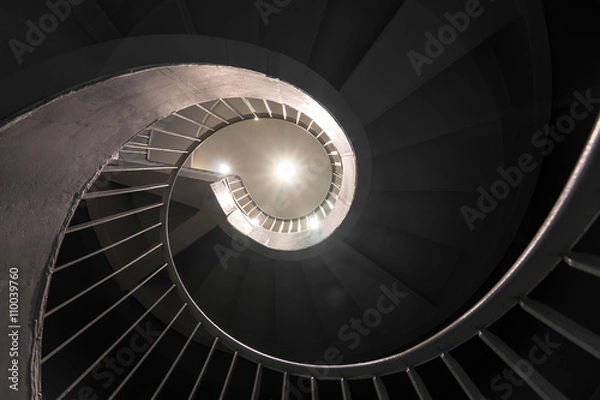 Obraz spiralne schody