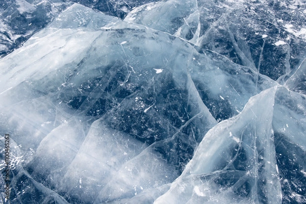 Fototapeta blue ice texture background