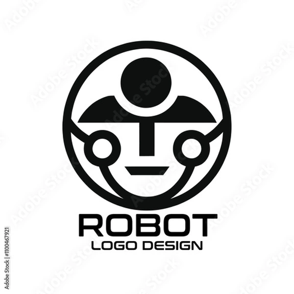 Fototapeta Robot Vector Logo Design