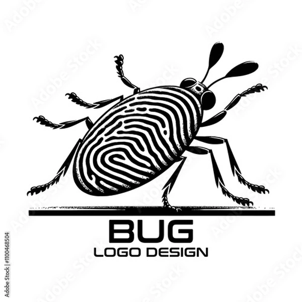 Fototapeta Bug Vector Logo Design