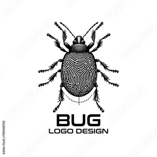 Fototapeta Bug Vector Logo Design
