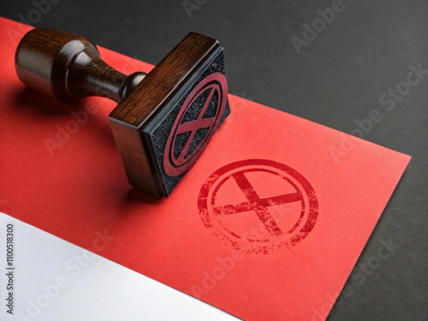 Obraz Stamped with Rejection