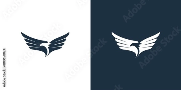 Obraz isolated eagle logo.Symbol icon Design Template.