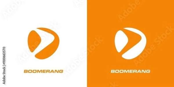 Fototapeta isolated boomerang logo.Symbol icon Design Template