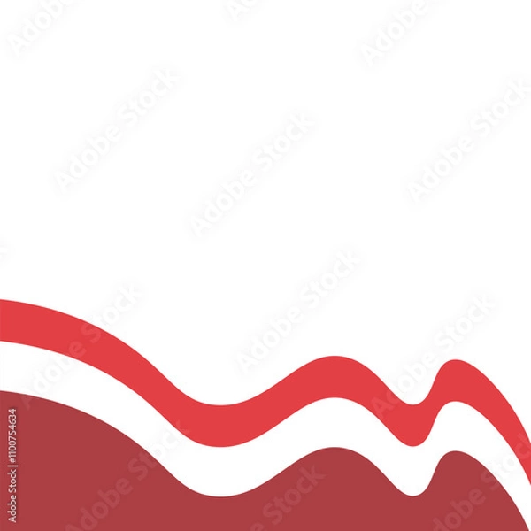 Obraz Indonesian Flag Footer