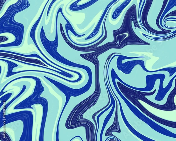 Fototapeta Marble Ink Background. Light and Deep Blue Ocean Texture Abstract Background in High Resolution that can be use for Wallpaper and Background