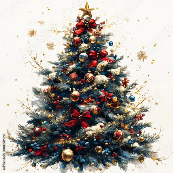 Fototapeta create christmas elements with a transparent backgground .