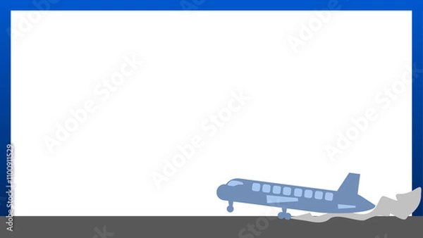 Obraz 飛行機のフレームデザイン