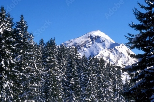 Obraz montagne enneigée haute-savoie