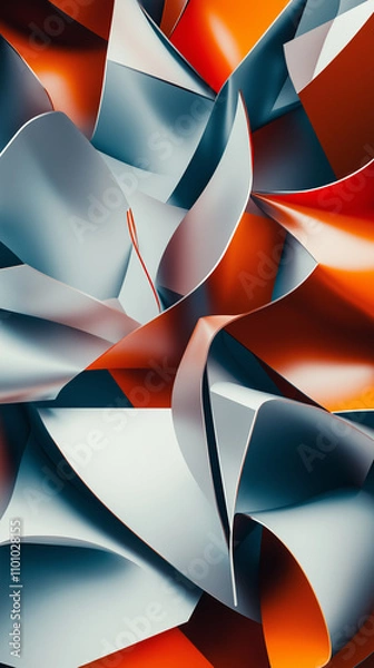 Obraz abstract background with red lines