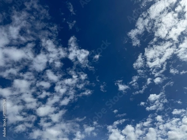 Obraz soft focus blue sky and clouds view, natural background