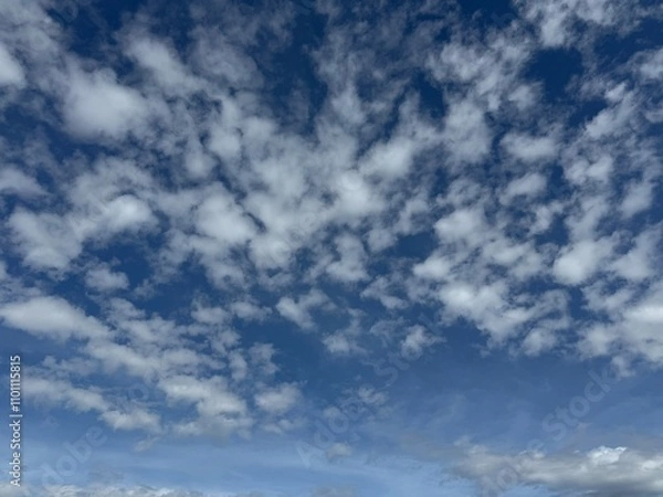 Obraz soft focus blue sky and clouds view, natural background
