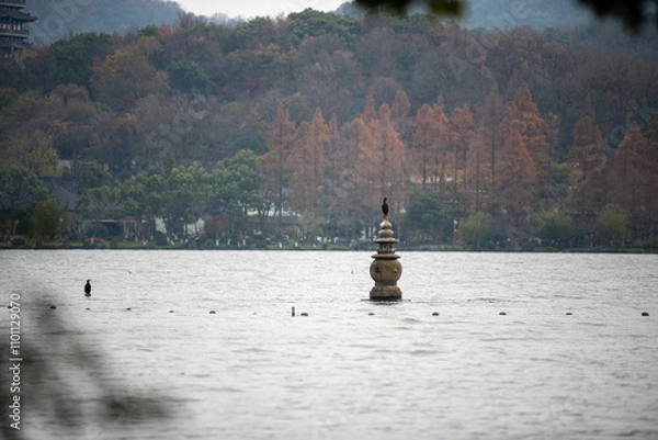 Obraz person sitting on a bench