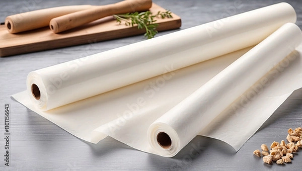 Fototapeta Parchment Paper Roll for Baking