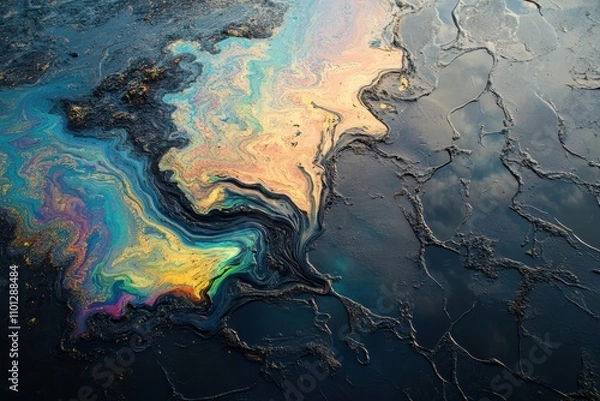 Fototapeta Pipeline problems prompt oil spill incident investigation