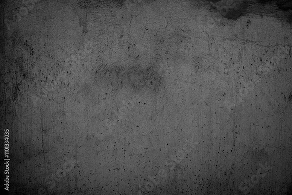 Obraz Black rough concrete wall texture background.
