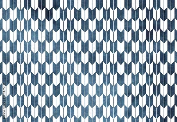 Obraz 水彩の和柄　矢絣柄