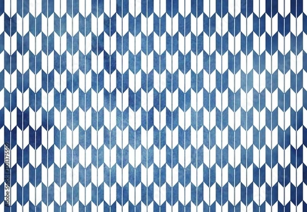 Obraz 水彩の和柄　矢絣柄