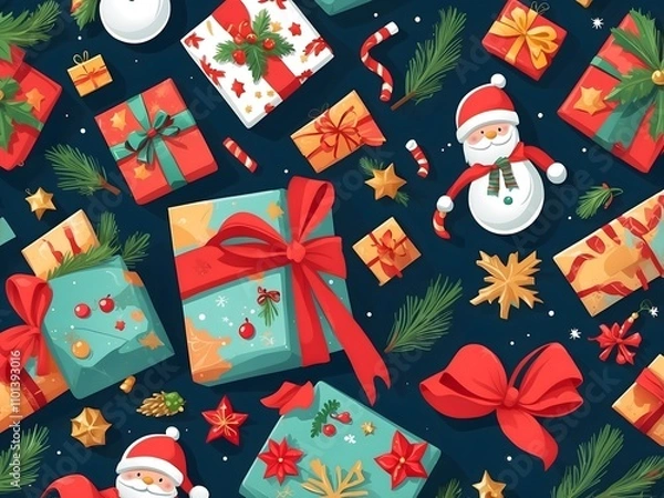 Obraz abstract christmas background