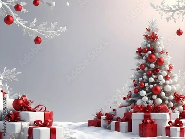 Obraz christmas background. abstract christmas background