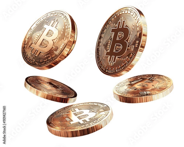 Obraz a group of gold coins