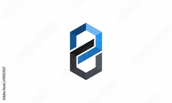 Obraz Hex eight icon logo