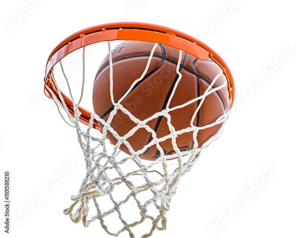 Obraz a basketball in a net
