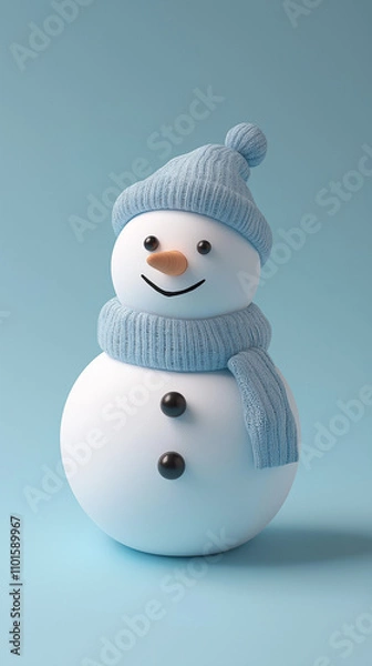 Obraz snowman isolated on white