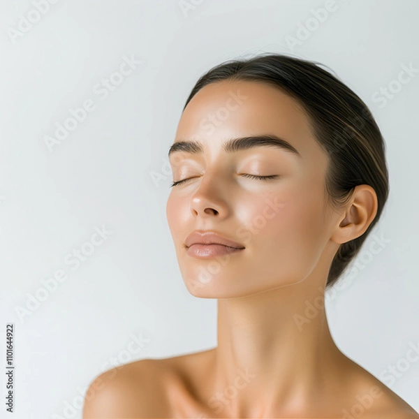 Obraz スキンケアイメージの外国人女性