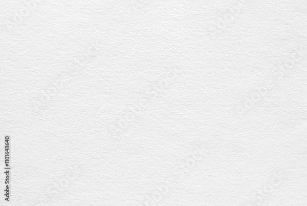 Fototapeta A sheet of white rough watercolor paper texture as background