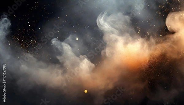 Fototapeta High-Quality Smoke and Dust Effect Overlays for Artistic Enhancements in Digital Photography and Creative Design Projects, Perfect for Abstract and Professional Visual Elements ().