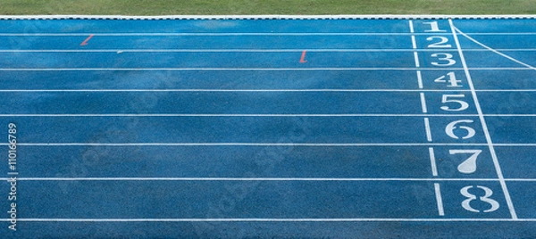 Obraz Numbers on running track