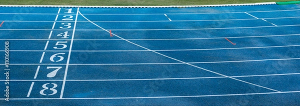 Obraz Numbers on running track