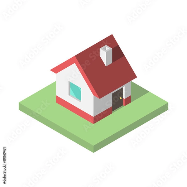 Obraz Beautiful small isometric house