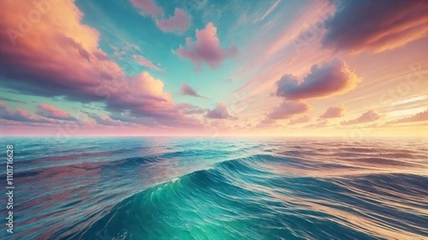 Obraz sunset over the sea