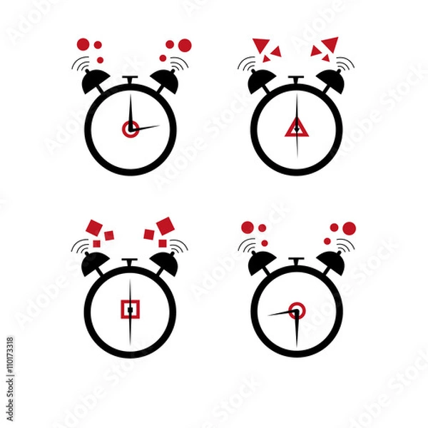 Fototapeta Alarm clock set