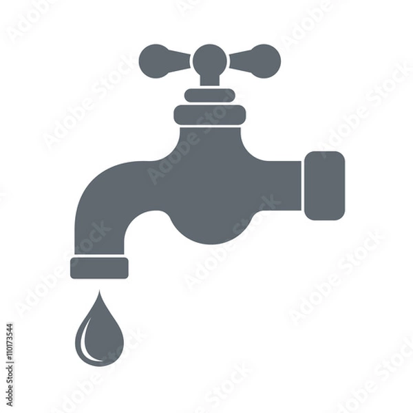 Obraz Water tap vector icon