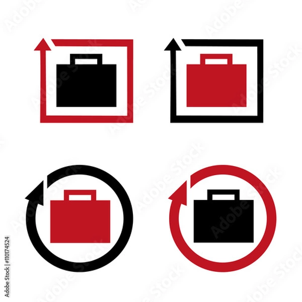 Fototapeta Business briefcase set