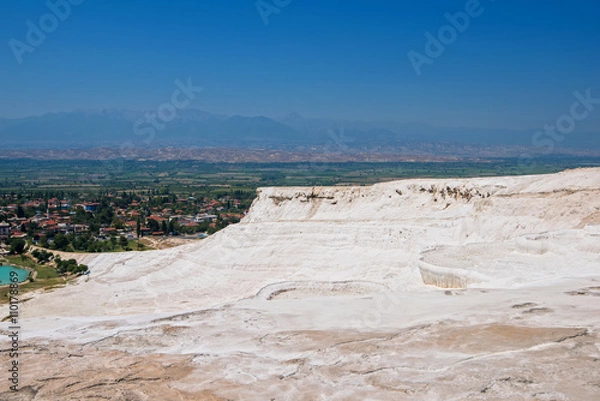 Fototapeta Panoramic view of Pammukale