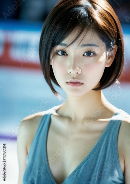 Fototapeta アルゴリズムの彩 -Algorithm Irodori- 「AIが描く美の世界：未来の日本人美女たち」