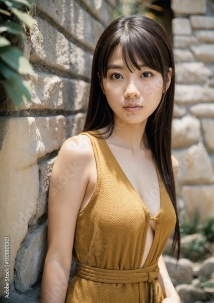 Fototapeta アルゴリズムの彩 -Algorithm Irodori- 「AIが描く美の世界：未来の日本人美女たち」