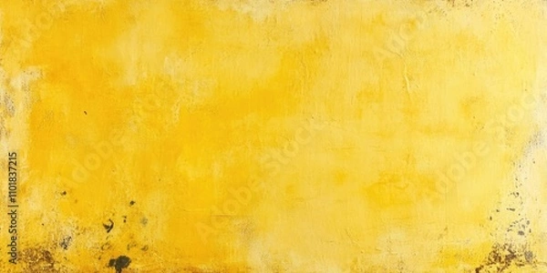 Fototapeta A textured yellow paper backdrop featuring bleach marks gives a worn and rustic appearance, creating a unique, aged look with grungy characteristics.
