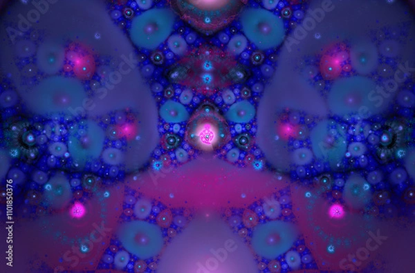 Fototapeta Abstract fractal 3d circle image