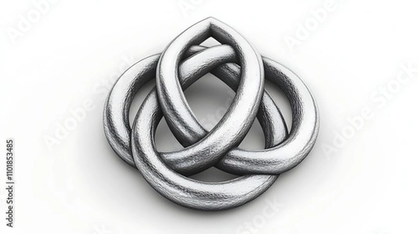 Fototapeta Silver knot design