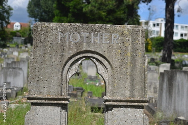 Obraz Cemeteries, graveyards and churches