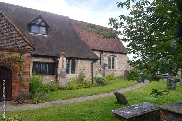 Obraz Cemeteries, graveyards and churches