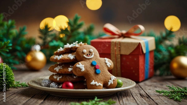 Obraz christmas gingerbread cookies