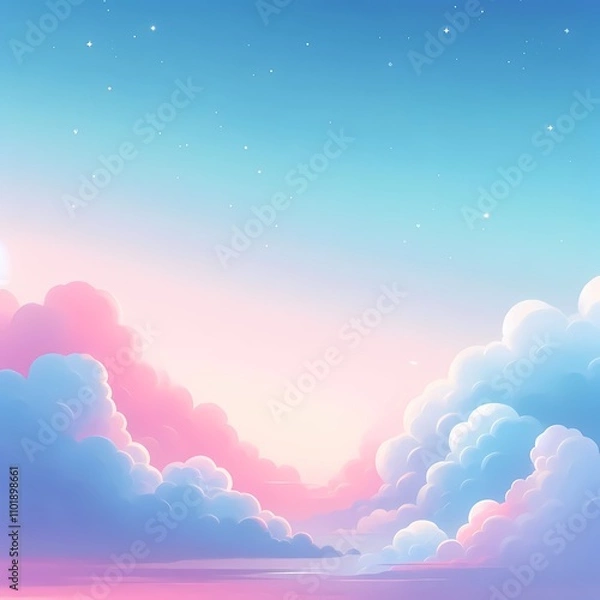 Obraz sky with clouds