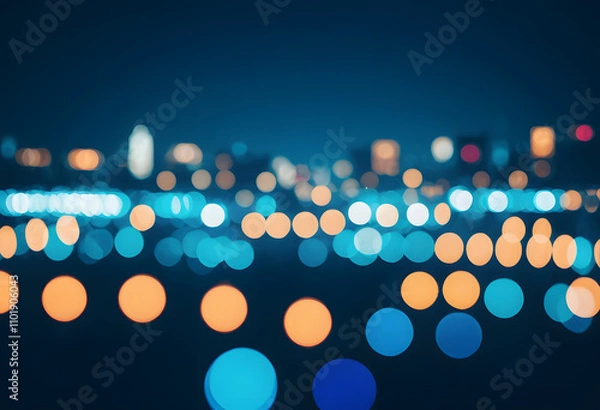 Fototapeta Cityscape Blurring Lights Abstract Background