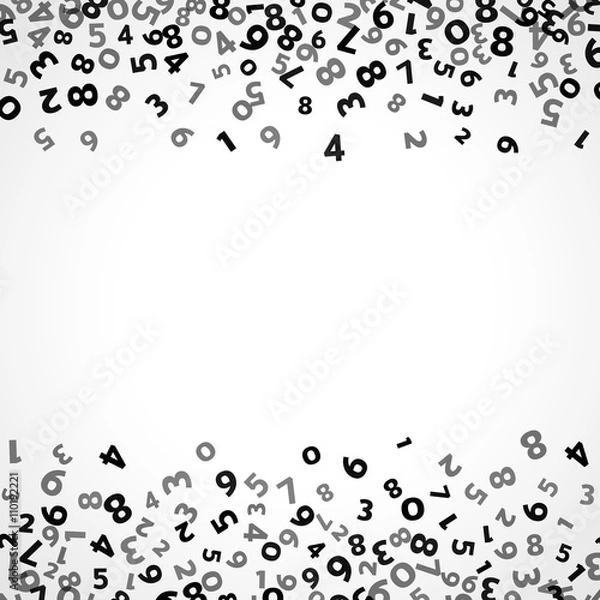 Fototapeta Abstract math number background. Vector illustration